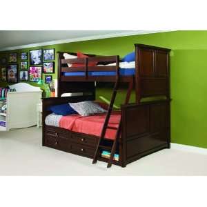  Lea Kids Covington Twin over Full Bunk bed with Storage 