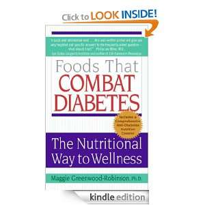 Foods That Combat Diabetes (Lynn Sonberg Books) Maggie Greenwood 