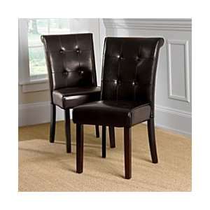  Signature Parsons Dining Chair Faux Leather   Improvements 
