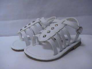 Baby Girl White Gladiator Sandal (61) INFANT size 1  