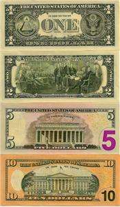   Uncirculated Star Note Collection $1 $5 $10 + $2 Bill Free Shipping