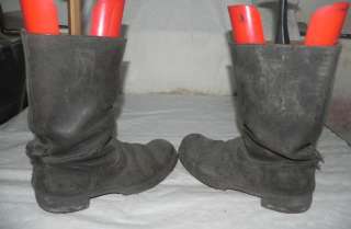 GERMAN WWII BLACK EM/NCO MARCHING BOOTS s7 KNOBELBECHER  