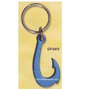   : Fish Hook Key Chain Aquatic Shape Bottle Openers: Sports & Outdoors
