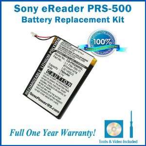  Battery Replacement Kit for Sony PRS 500 with Installation 