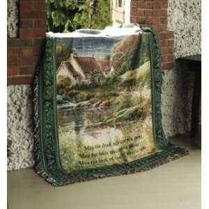 After the Rain Irish Tapestry Throw By Manual Woodworkers and Weavers 