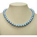 DaVonna Blue Freshwater Pearl 16 inch Strand (9 10 mm 