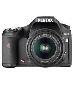 Pentax K200D Digital SLR Camera with 18 55mm Lens  