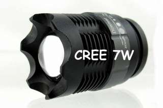 ZOOMABLE 7W CREE LED Flashlight Torch Zoom Lamp SA 9