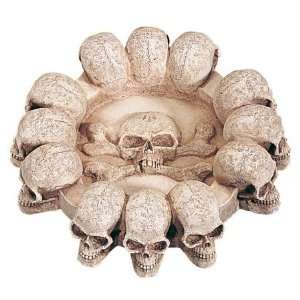  Skulls and Skeletons   Skull Head Ashtray   Cold Cast 