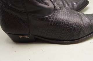 Circle S Black Leather 12 N Mens Western Boots  