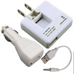 Data Cable/ Travel and Car Charger for Apple iPod Shuffle 2nd Gen 