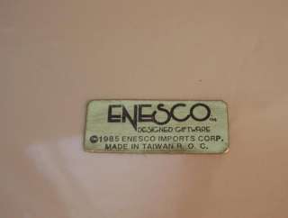 VINTAGE 1985 ENESCO SANTA COOKIE JAR IN BOX 10 TALL  