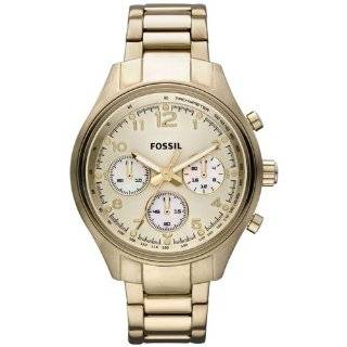  Fossil Unisex ES2197 Chronograph Gold Tone Watch Fossil Watches