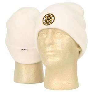  Boston Bruins Cuffed Winter Knit Hat   White Sports 