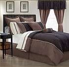 New Brown Black Limbo 24p Stripe Comforter