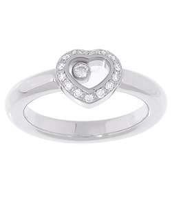 Chopard Happy 18k White Gold 1/5ct Diamond Ring  