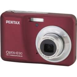   Optio E90 Wine Red 10.1MP Point & Shoot Digital Camera  Overstock