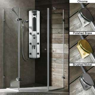 Vigo Frameless Neo angle Clear Shower Enclosure  Overstock