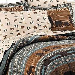North Woods All Cotton 7 piece Bedding Ensemble  Overstock
