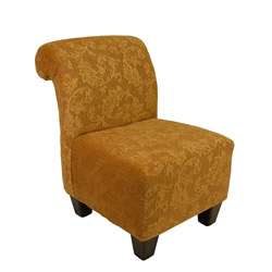 Gold Scroll Chenille Rollback Chair  