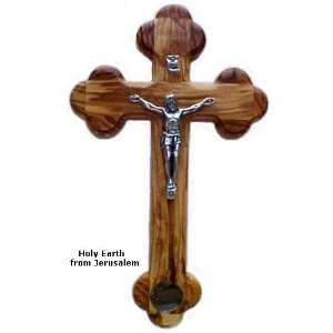  14 Stations Crucifix with Holy Earth, 9 (23cm 