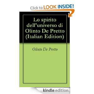 Lo spirito delluniverso di Olinto De Pretto (Italian Edition) Olinto 