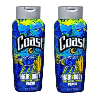 Coast Hair & Body Wash Dual Action Formula Pacific Force 24 Oz (Pack 