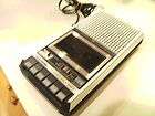 vintage general electric cassette tape player recorder battery power 