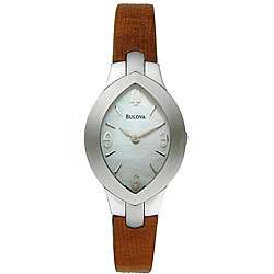 Accutron by Bulova Womens Brown Leather Watch  Overstock