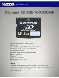 Olympus XD 2GB M XD2GMP (Bulk) memory card  