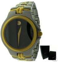 MOVADO OLYMPIAN MENS WATCH TWO TONE MUSEUM DIAL  