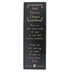 Solid Wood Irish Kitchen Prayer Sign  