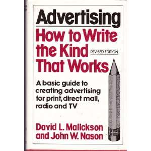    Advertising (9780684176314) David L. Malickson, Nason Books