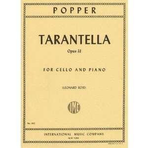 Tarantella Op 33 for Cello and Piano Published by International Music 