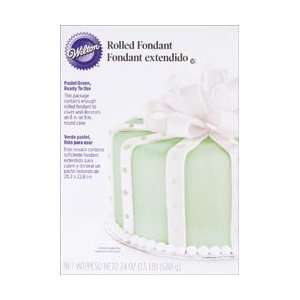 Wilton Ready To Use Rolled Fondant Pastel Green 24 Ounces/Pkg; 3 Items 