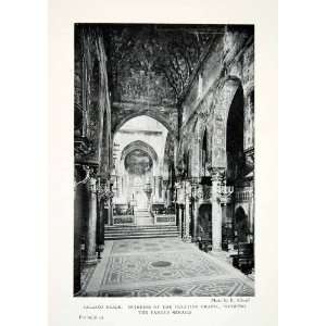  1904 Print Interior Palatine Chapel Mosaics Sicily Palazzo 