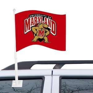  NCAA Maryland Terrapins Red Car Flag