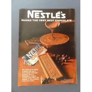  Nestles Chocolate, print advertisement 1967 (bowl of chocolate 