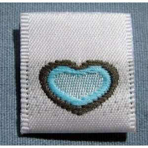   WOVEN CLOTHING LABELS SIZE TAGS   BLUE HEART Arts, Crafts & Sewing
