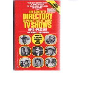  Complete Directory to Prime Time Network TV Shows 1946 
