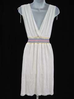 NWT YASB Ivory Embroidered Long Dress Sz L  