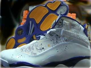 Nike Jordan 6 Rings Hollywood White Purple Sneakers 15  