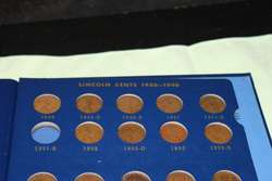1909   1974 Lincoln cent penny collection  
