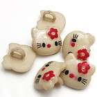 60pcs lovely baby khaki Hello Kitty sewing buttons wholesale  