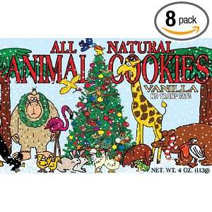 Animals with Tree Animal Cookies, Vanilla, 4 Ounce (Pack of 8)