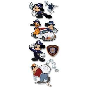  Dimensional Stickers Mickey Mouse Police