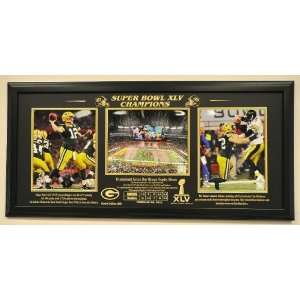 Super Bowl XLV Green Bay Packers Champions Limited Edition Triple 