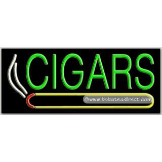 Cigars, Logo Neon Sign:  Grocery & Gourmet Food