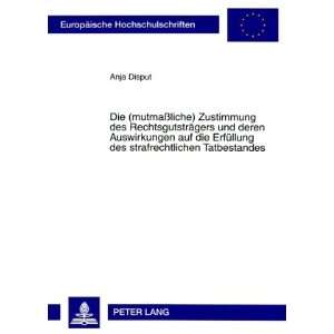   Tatbestandes (German Edition) (9783631590249) Anja Disput Books