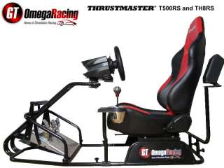   Racing Simulator Cockpit for Thrustmaster T500RS & TH8RS, GTR, Chair